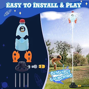 Space Rocket Water Sprinkle for Kids & Toddlers