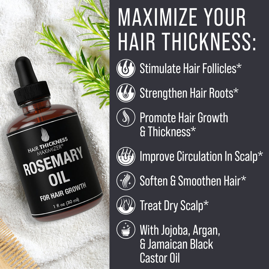 Hair Thickness Maximizer Rosemary Oil for Hair Growth 60ml & 30ml