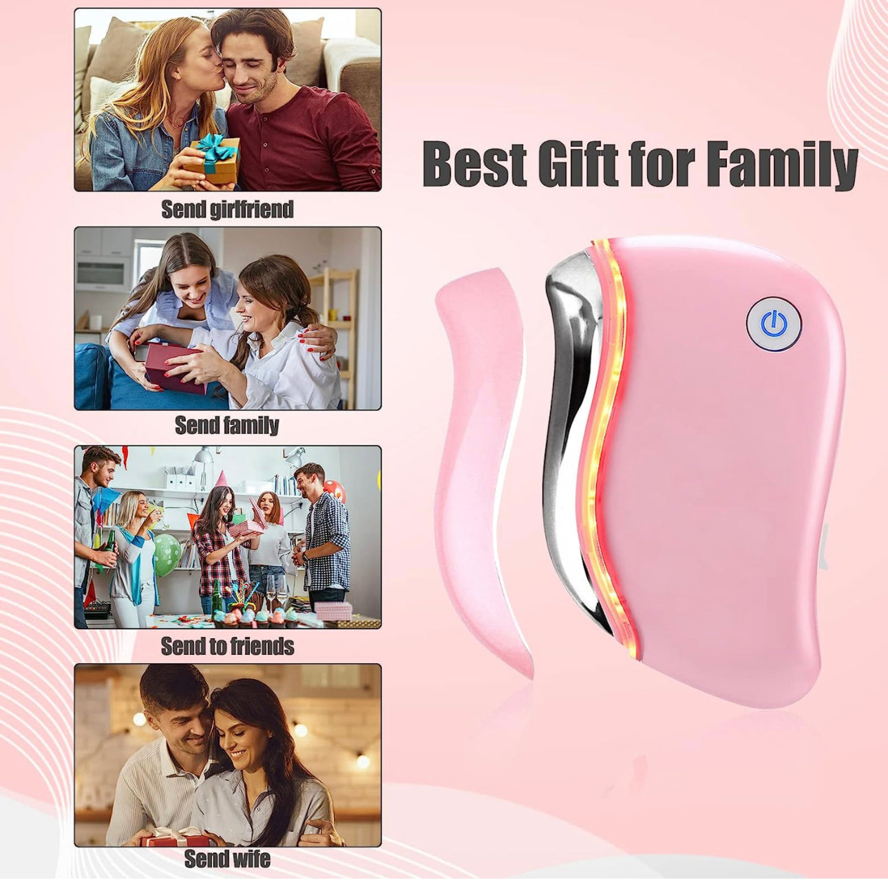 Electric Guasha 4-in-1 Multifunction Anti-Aging Face Massager