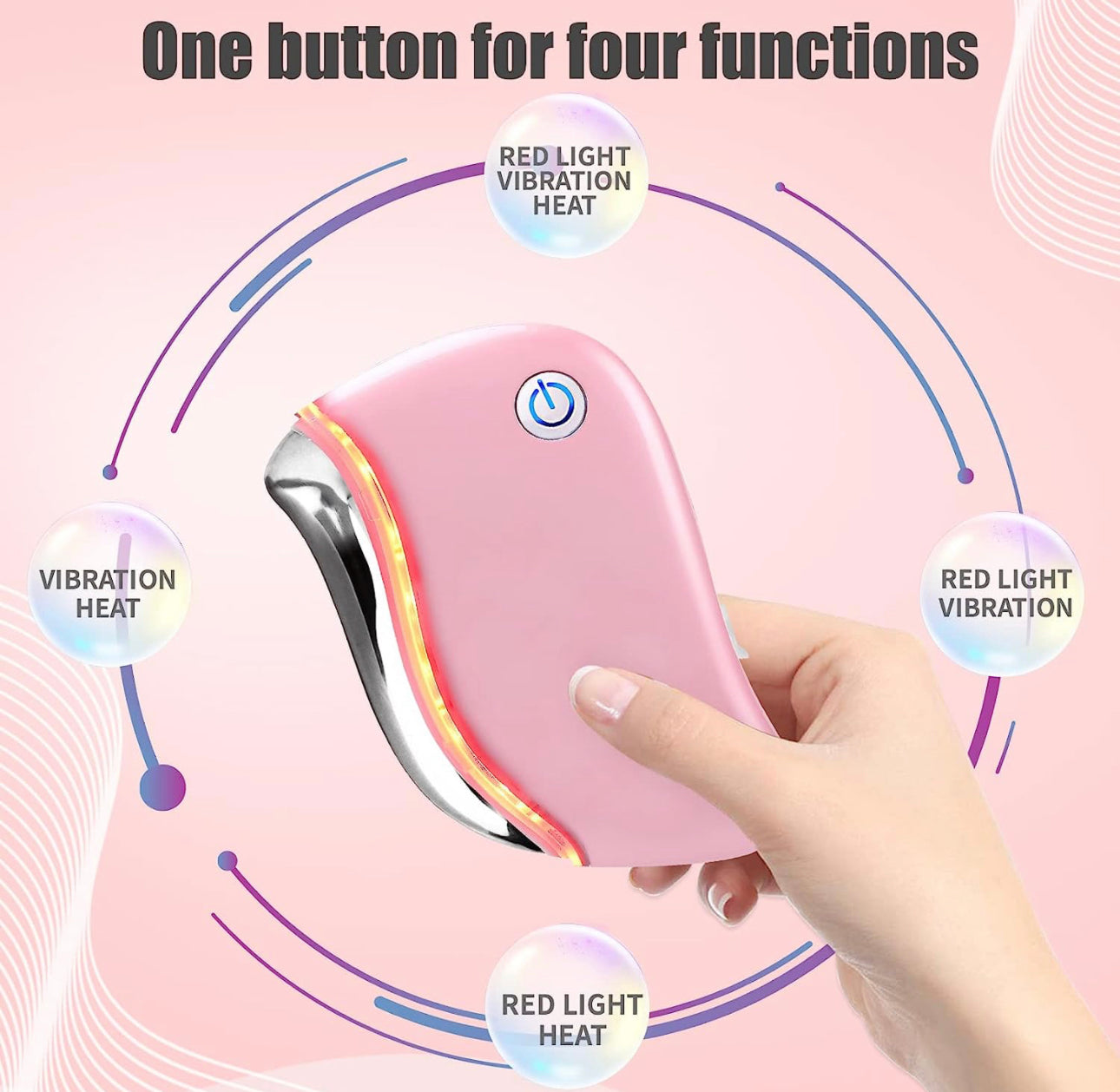 Electric Guasha 4-in-1 Multifunction Anti-Aging Face Massager