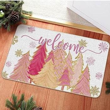 Artoid Mode Pink Christmas Doormat