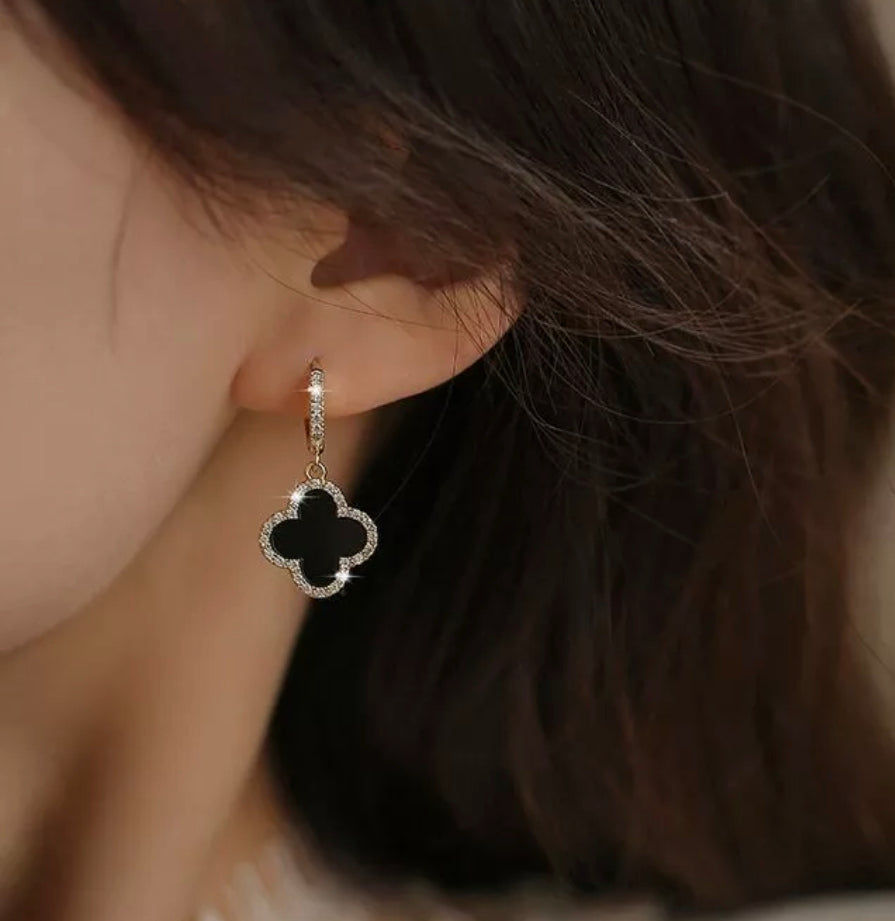 Fashion Earrings Leaf Clover