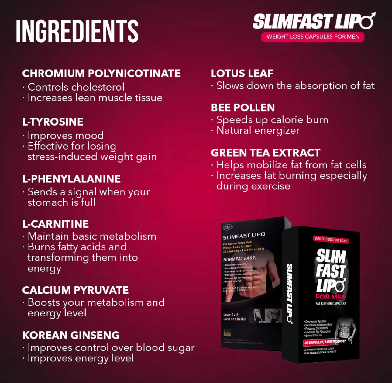 Slim Fast Lipo for Men 30s