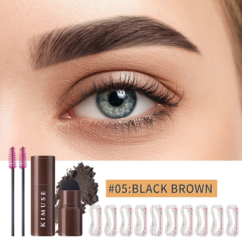 KIMUSE One Step Eyebrow Stamp Shaping Kit with 10 Reusable Stencils