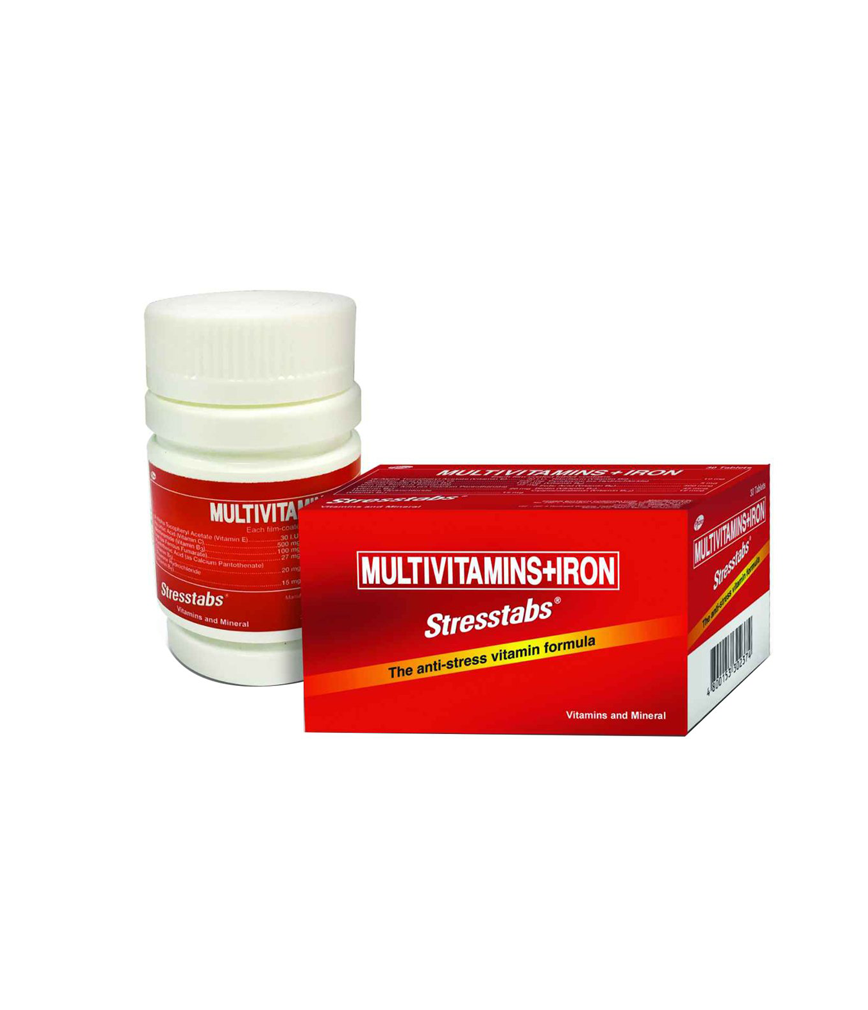 Stresstabs Multivitamins + Iron 30 Tablets