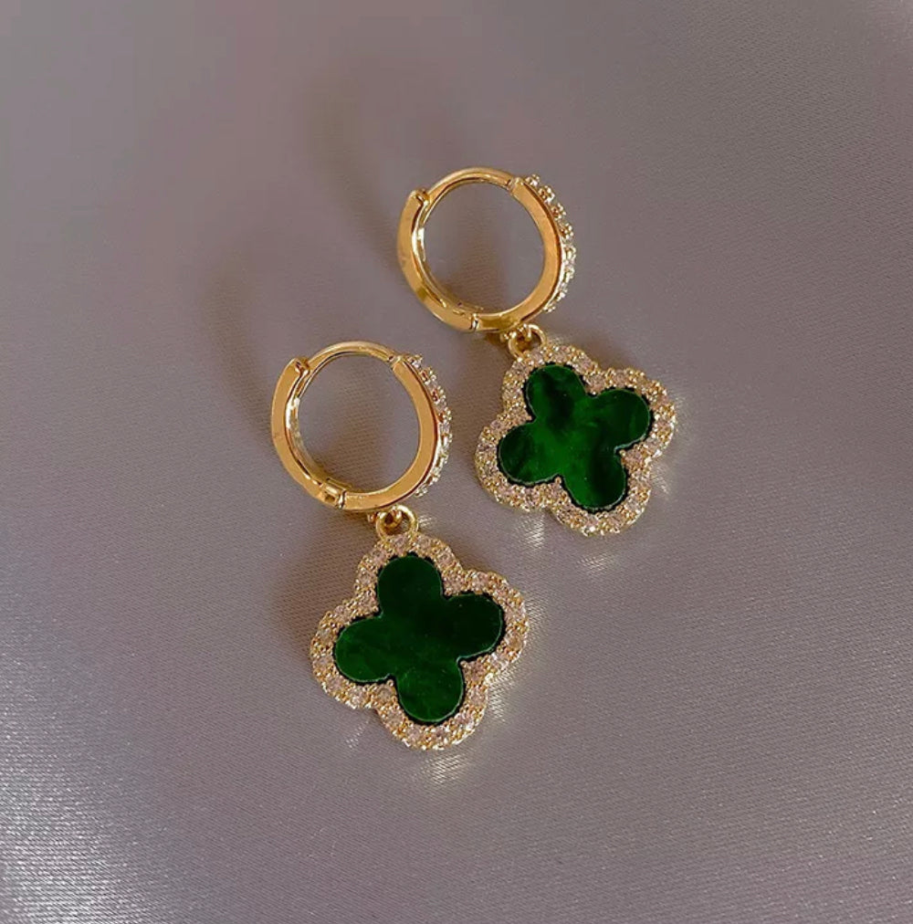 Fashion Earrings Leaf Clover