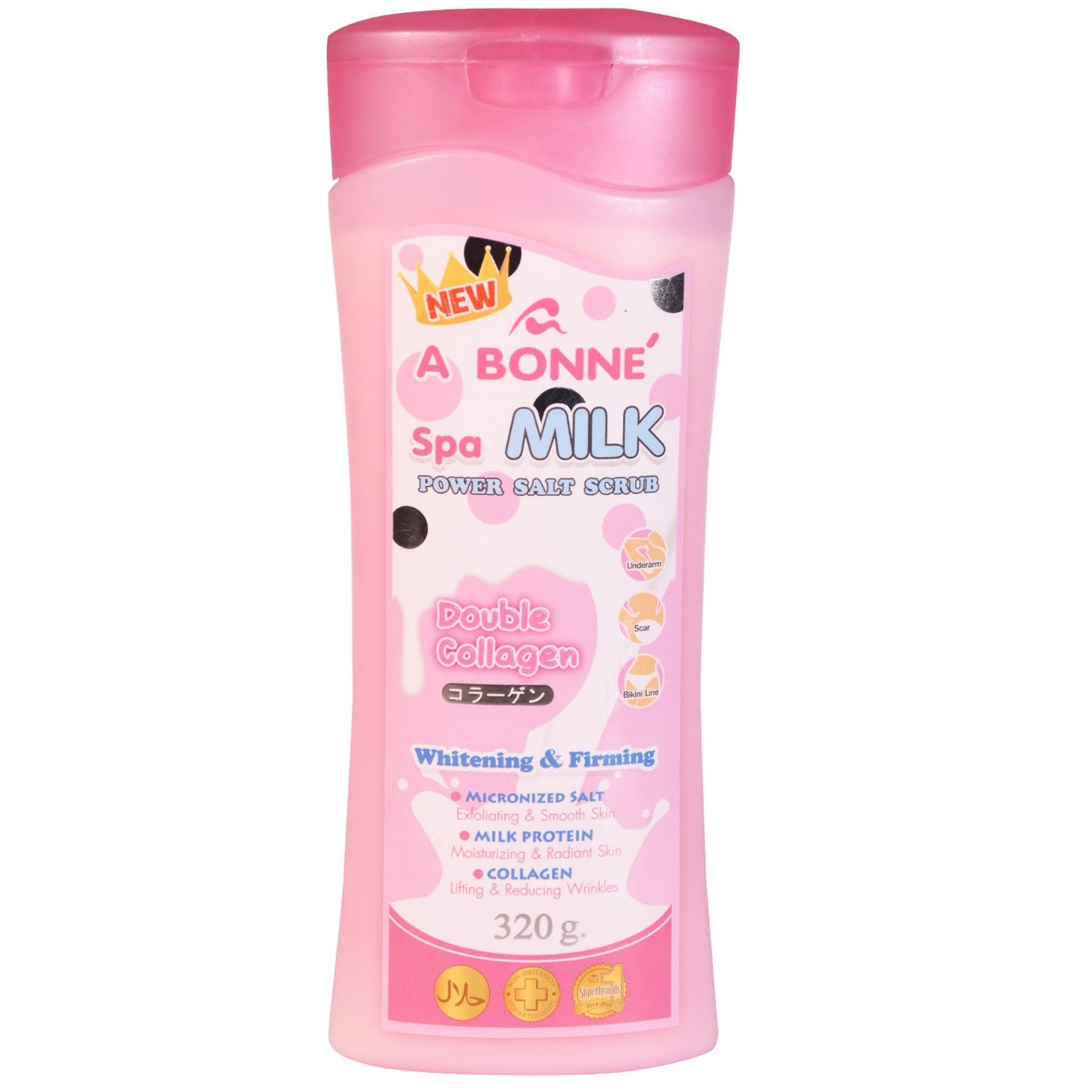 Spa Milk Power Salt Scrub Double Collagen 320G