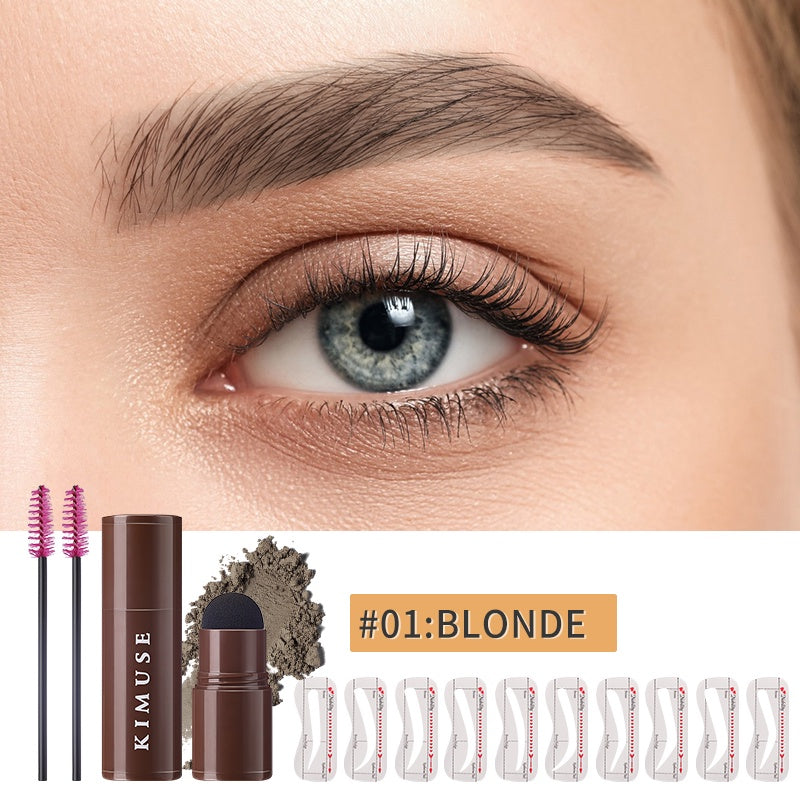 KIMUSE One Step Eyebrow Stamp Shaping Kit with 10 Reusable Stencils