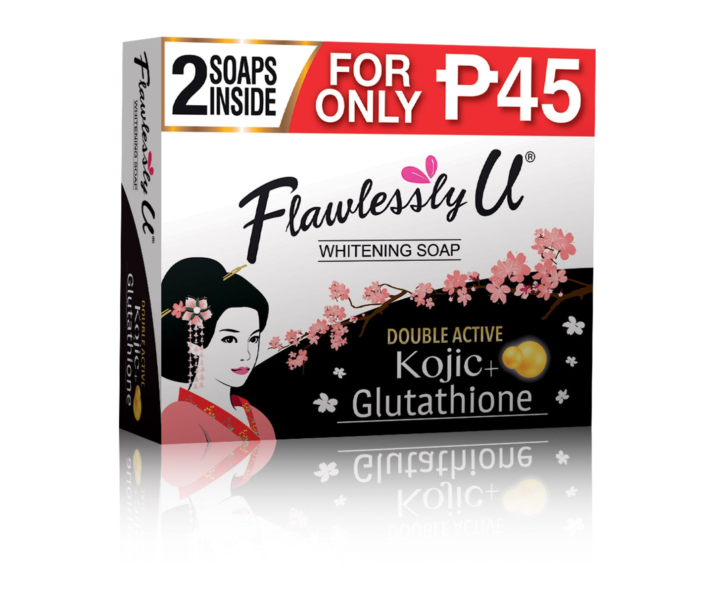 Flawlessly U Kojic Glutathione Soap 2in1
