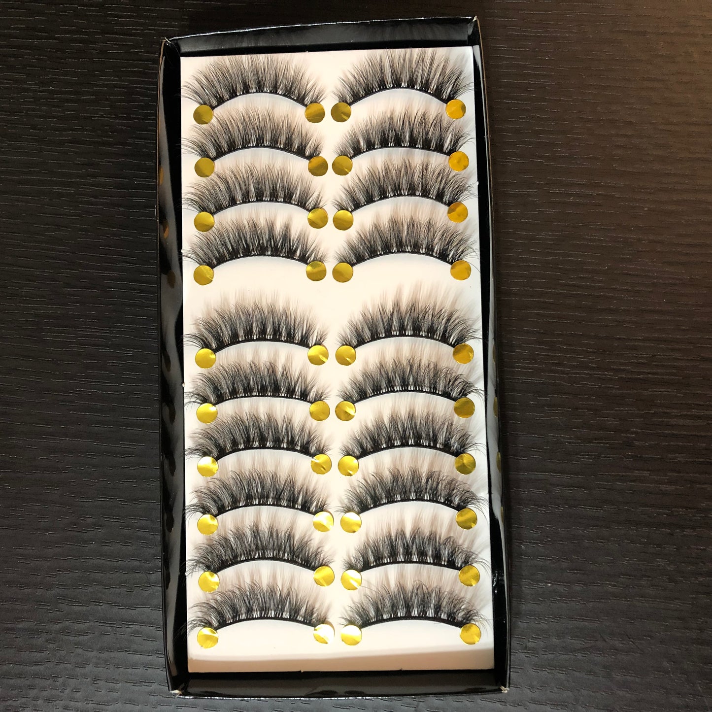 LJ Cosmetic 5D False Eyelashes 10pairs with FREE Eyelash Applicator