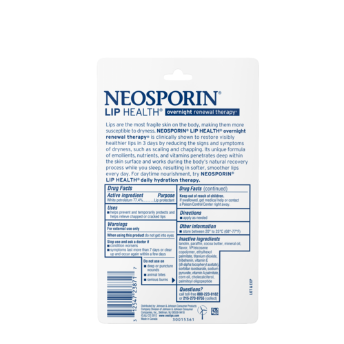 Neosporin Lip Health Overnight Renewal Therapy 7.7g