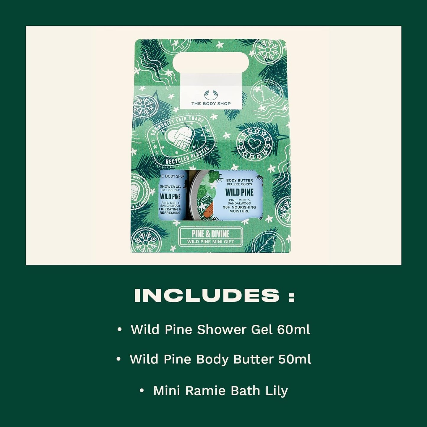 The Body Shop Pine & Divine Wild Mini Gift Set