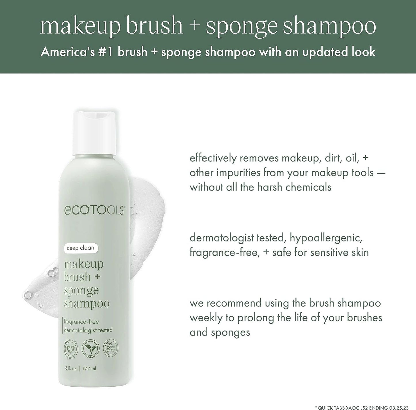 EcoTools Makeup Brush and Sponge Shampoo