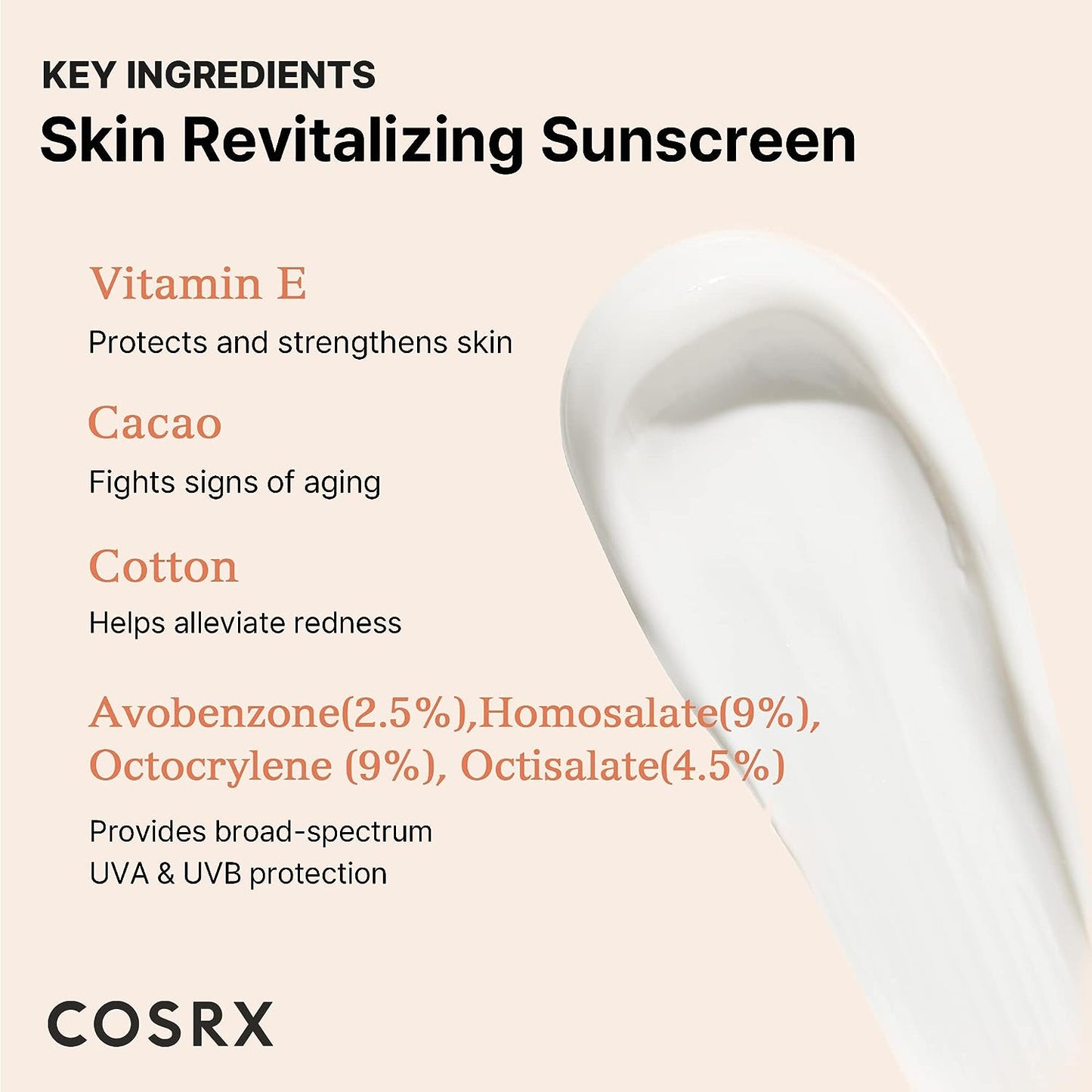 COSRX Daily SPF 50 Vitamin E Vitalizing Sunscreen 50ml