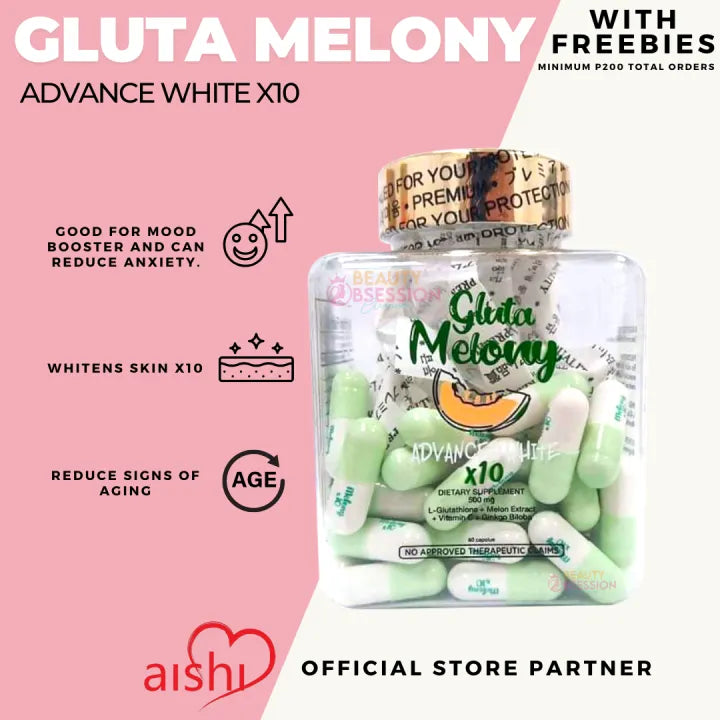 Gluta Melony Advanced White 60 caps