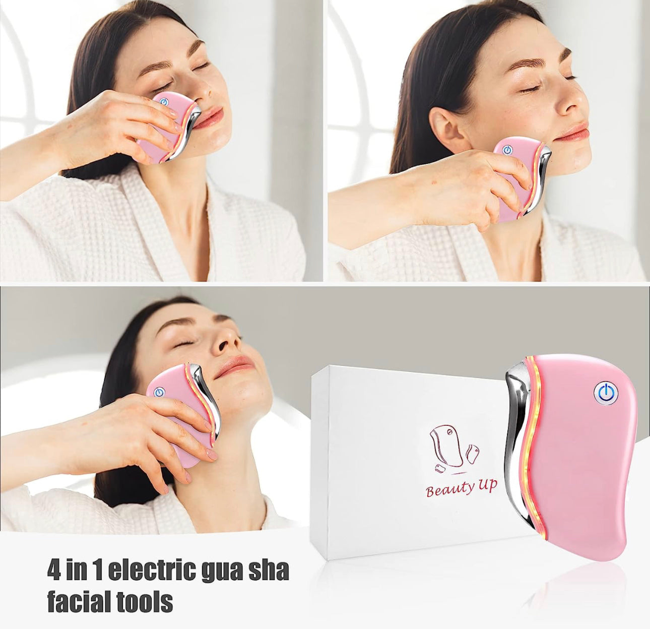 Electric Guasha 4-in-1 Multifunction Anti-Aging Face Massager