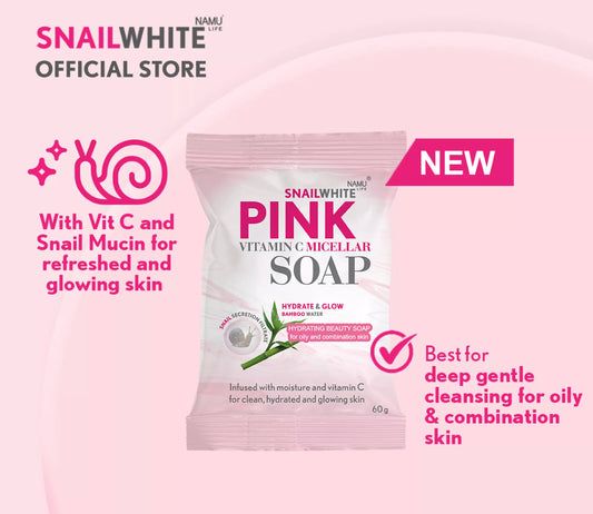 Snail White Pink Vitamin C Micellar Soap 60g