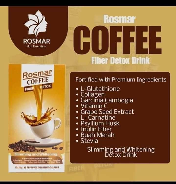 Rosmar Coffee Fiber Detox Slimming and Whitening