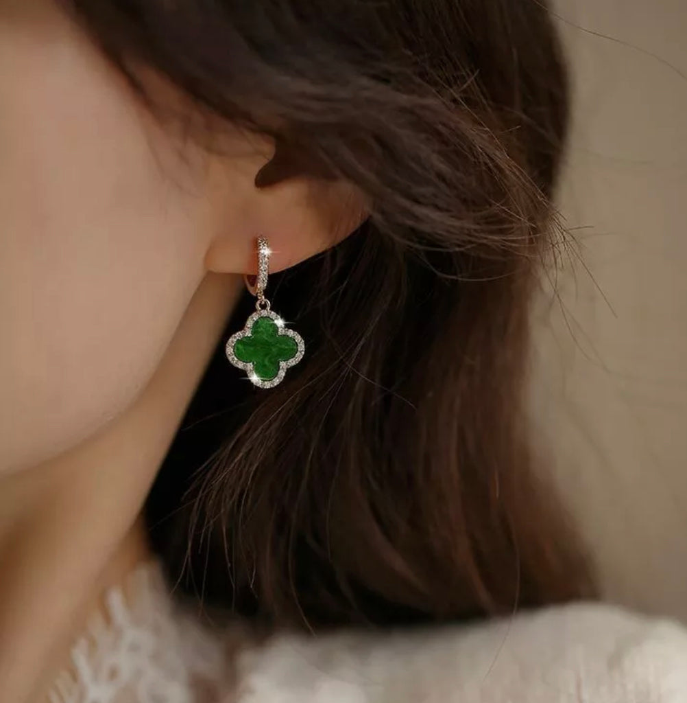 Fashion Earrings Leaf Clover