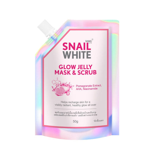 Snail White Glow Jelly Mask and Scrub 50g