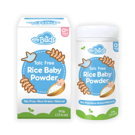 Tiny Buds Talc Free Rice Baby Powder