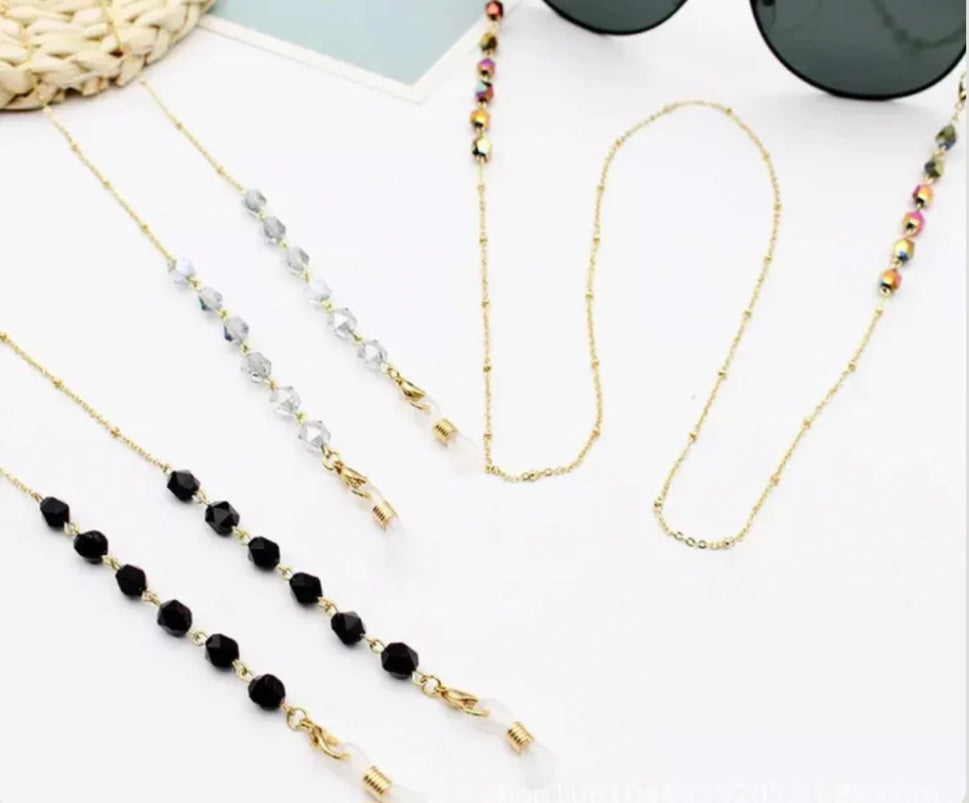 2-in-1 Mask and Glasses Hanging Fashion Lanyard Necklace