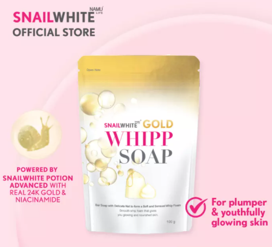 Snail White Whipp Soap Gold 100g