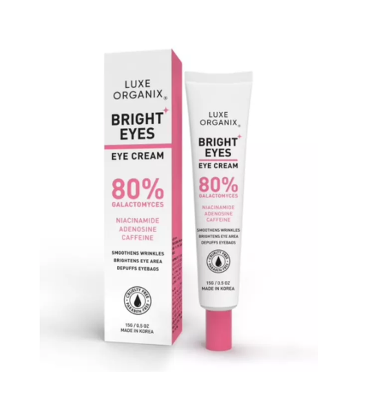 Luxe Organix Bright Eyes Eye Cream 80% Galactomyces