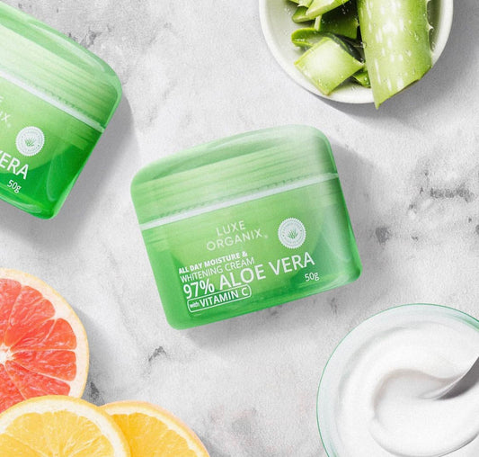 Luxe Organix 97% Aloe Vera All Day Moisture and Whitening cream