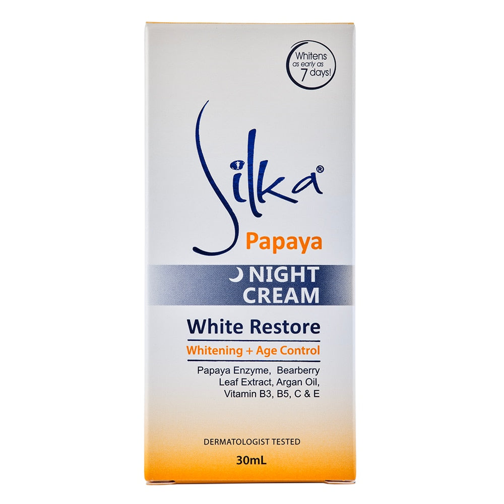 Silka Papaya Night Cream White Restore 30ml
